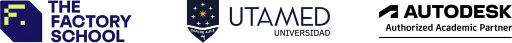 Cabecera logos The Facoty School, UTAMED, Autodesk